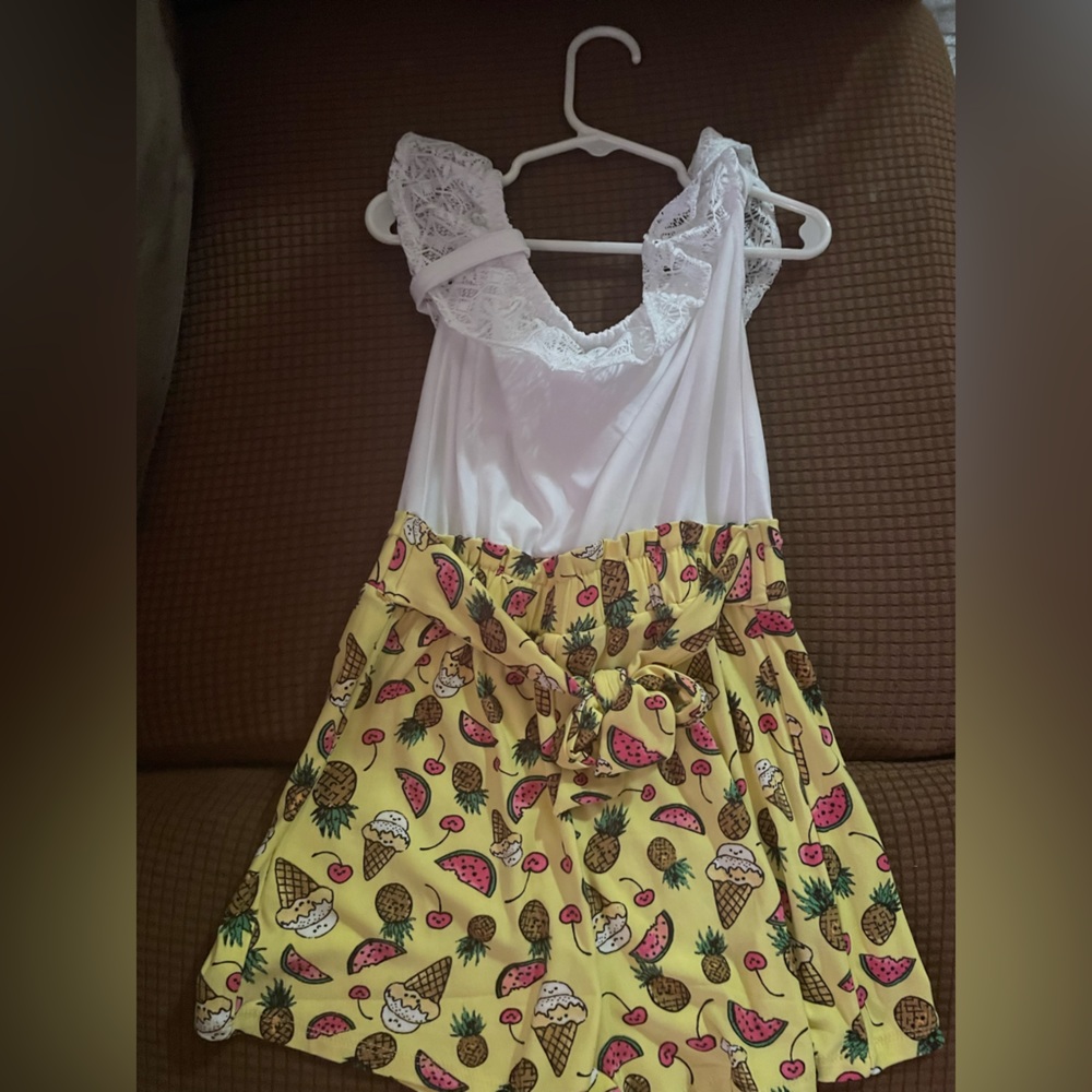 Little Girls Fruit Romper